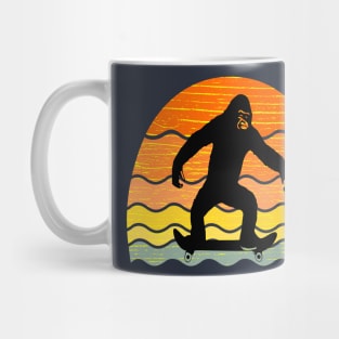 Skateboarding Gorilla Mug